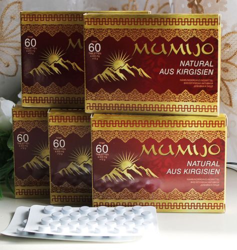 5x60 Tabletten Mumijo "Natural" aus Kirgisieen Shilajit